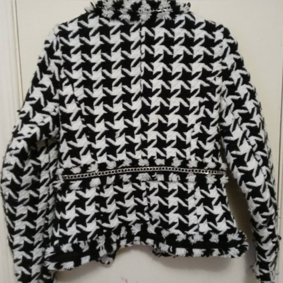 FASHION NOVA Houndstooth Chain Jacket - Picture 6 of 16